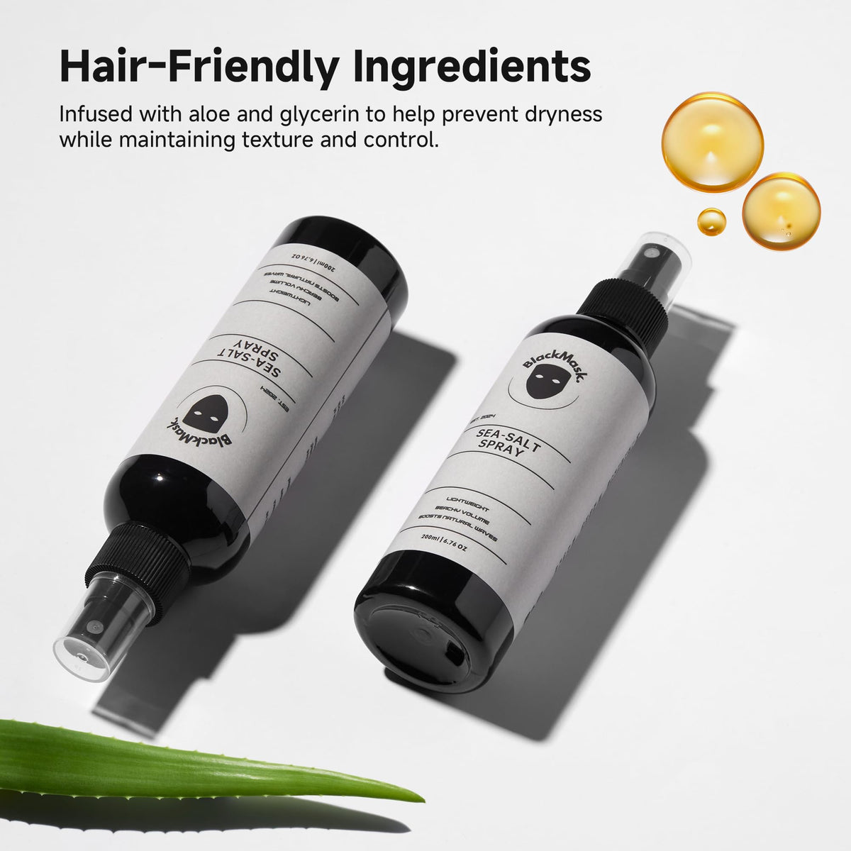 Sea Salt Spray for Men, Beach Wave Texture, Natural Matte Finish
