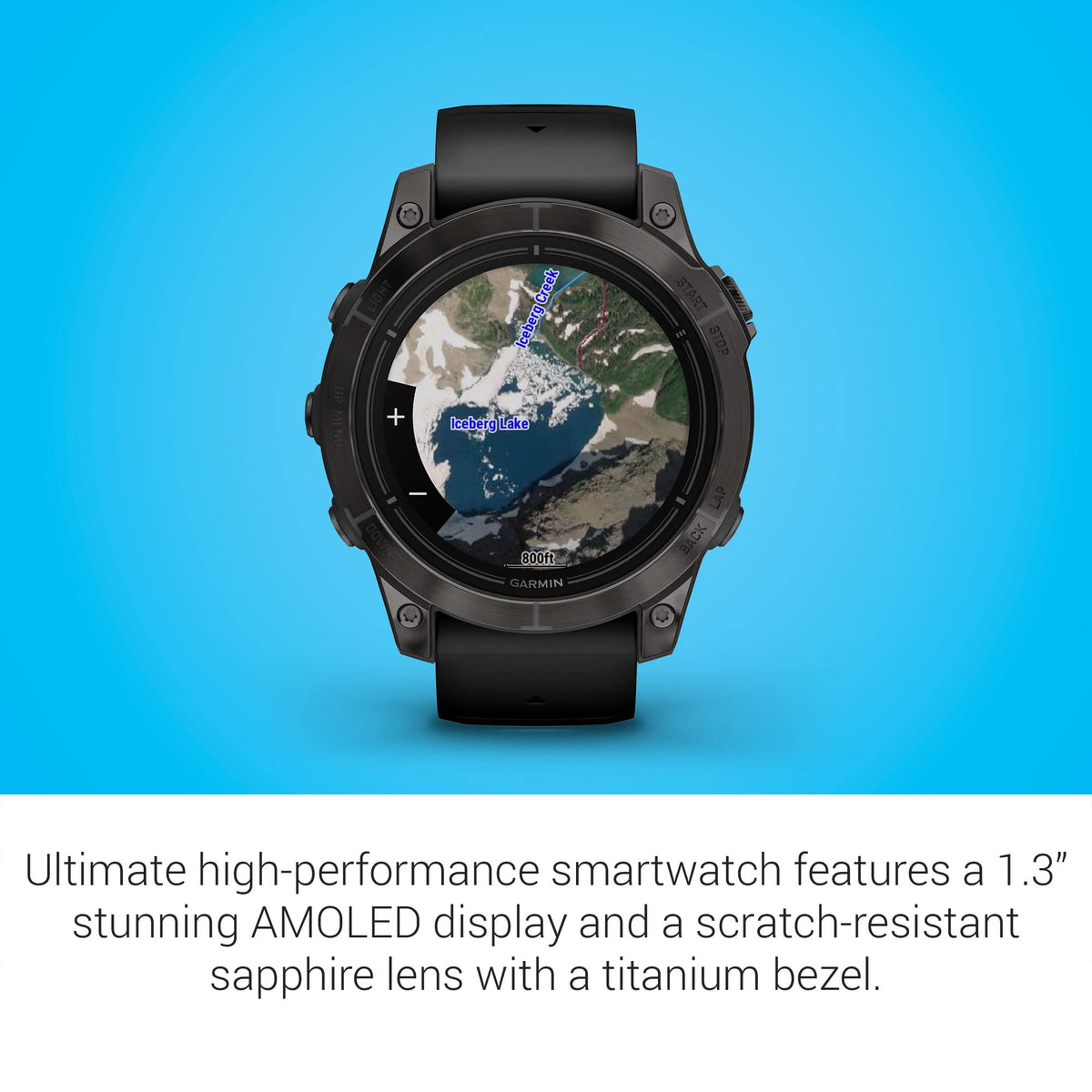 Garmin epix Pro (Gen 2) Sapphire Edition Smartwatch, 47 mm, Black