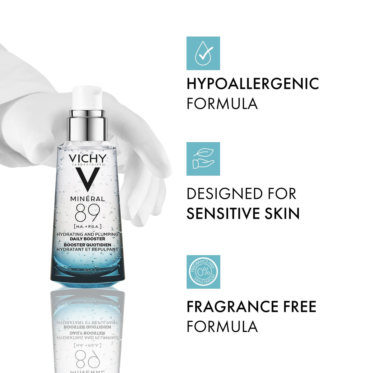 Vichy Mineral 89 Hyaluronic Acid Serum, 50 mL