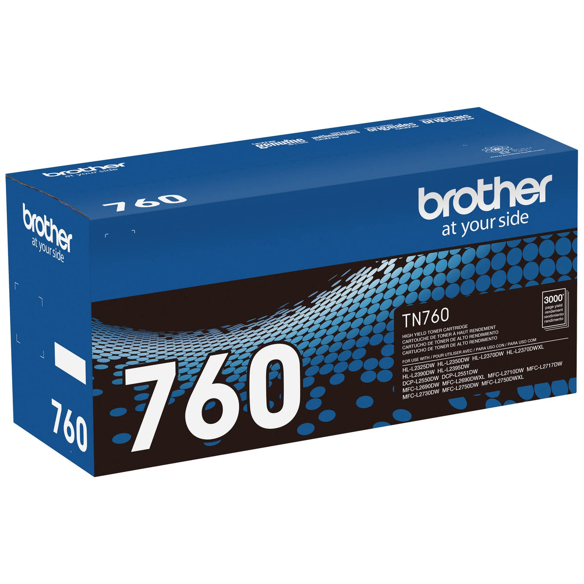 Brother TN760 High-Yield Black Toner Cartridge