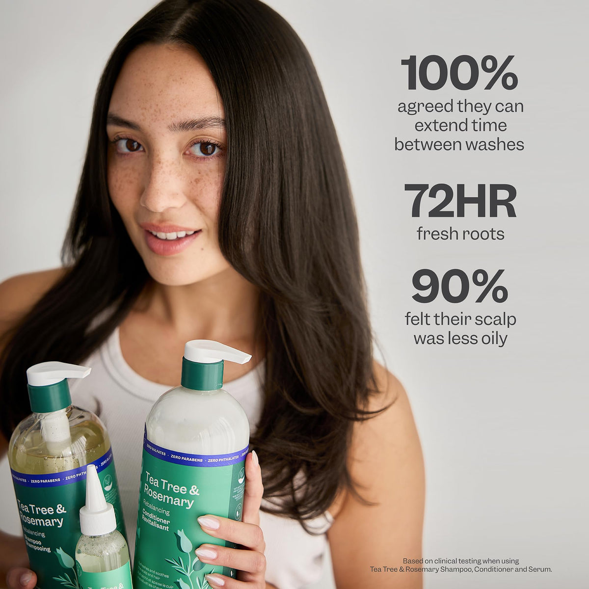 Renpure Tea Tree and Rosemary Shampoo and Conditioner, 24 Fl Oz x2