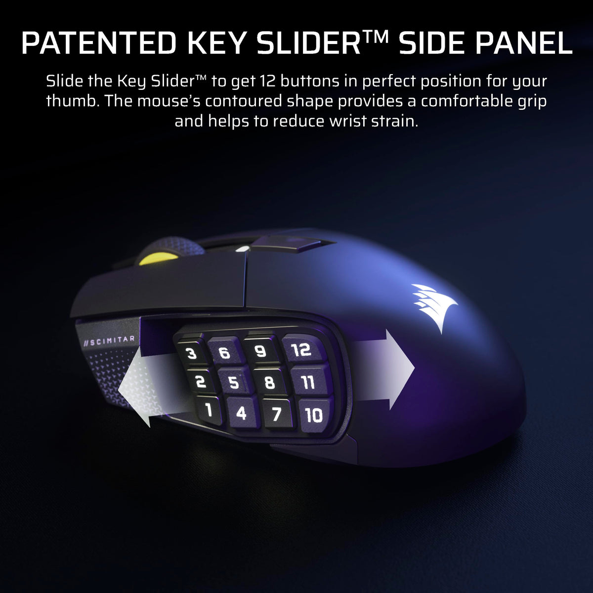 Corsair Scimitar Elite Wireless SE MMO Gaming Mouse, Gunmetal