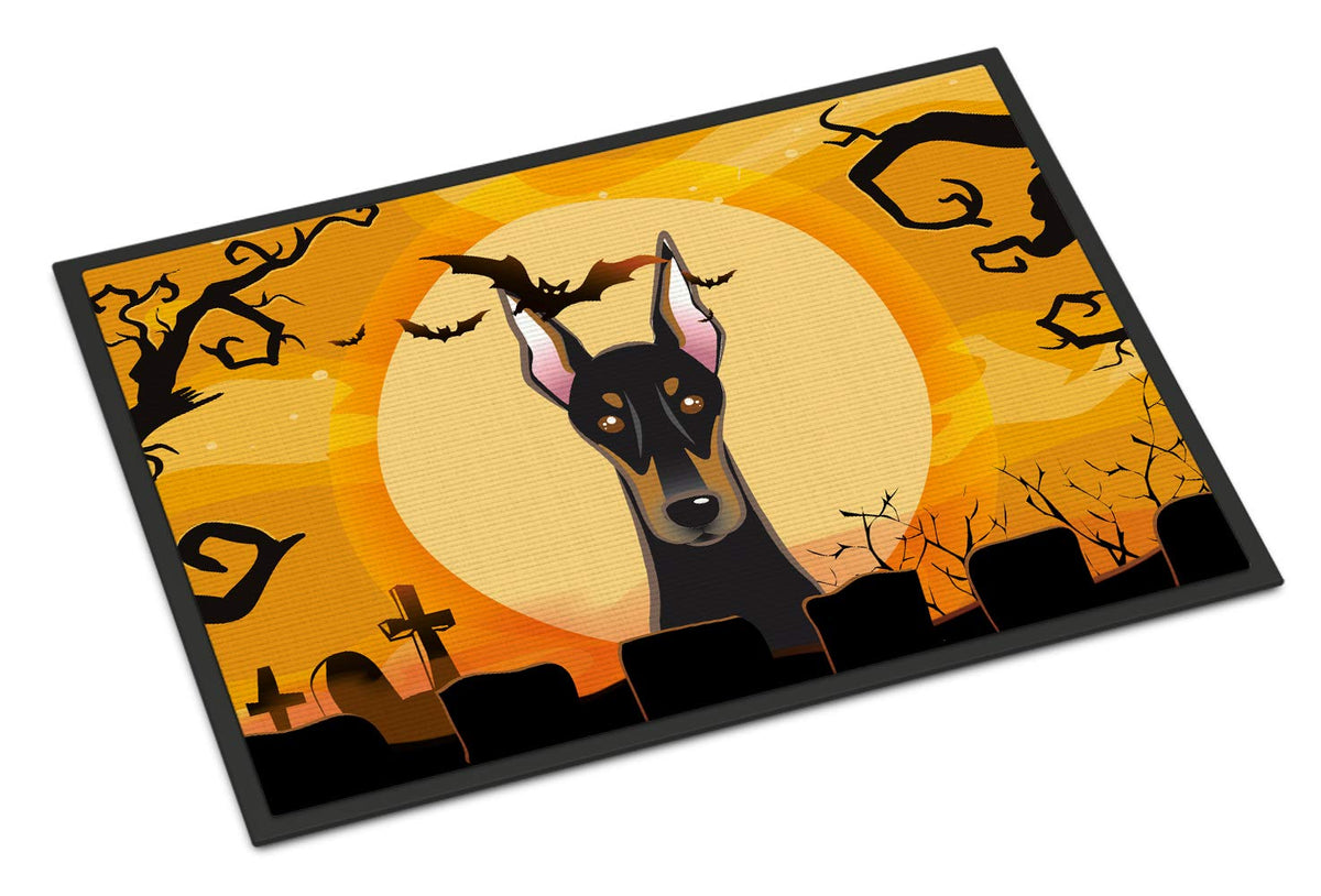 Caroline's Treasures BB1803MAT Doberman Doormat, 18x27, Non Slip