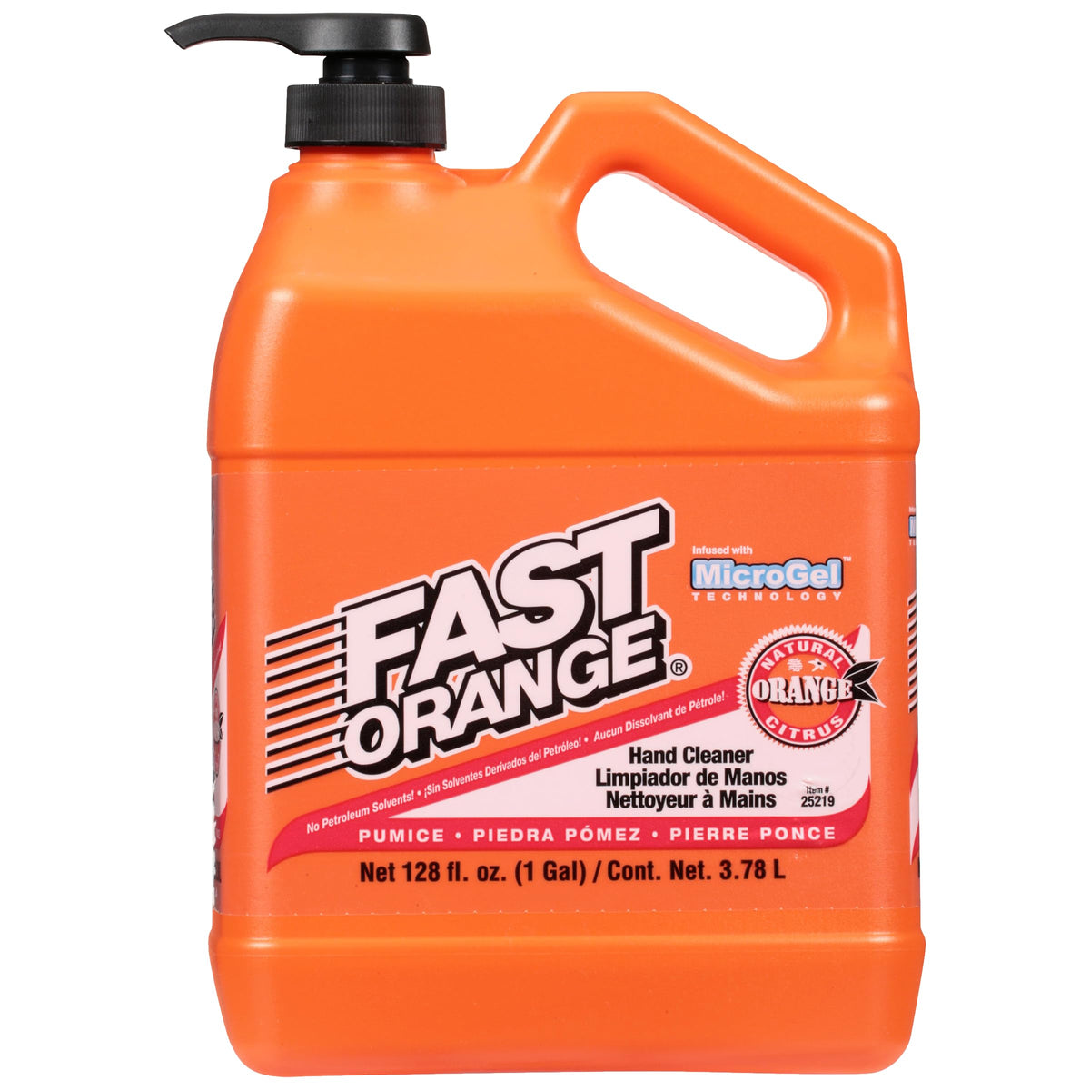 Fast Orange 25219 Pumice Lotion Hand Cleaner, 3.78L