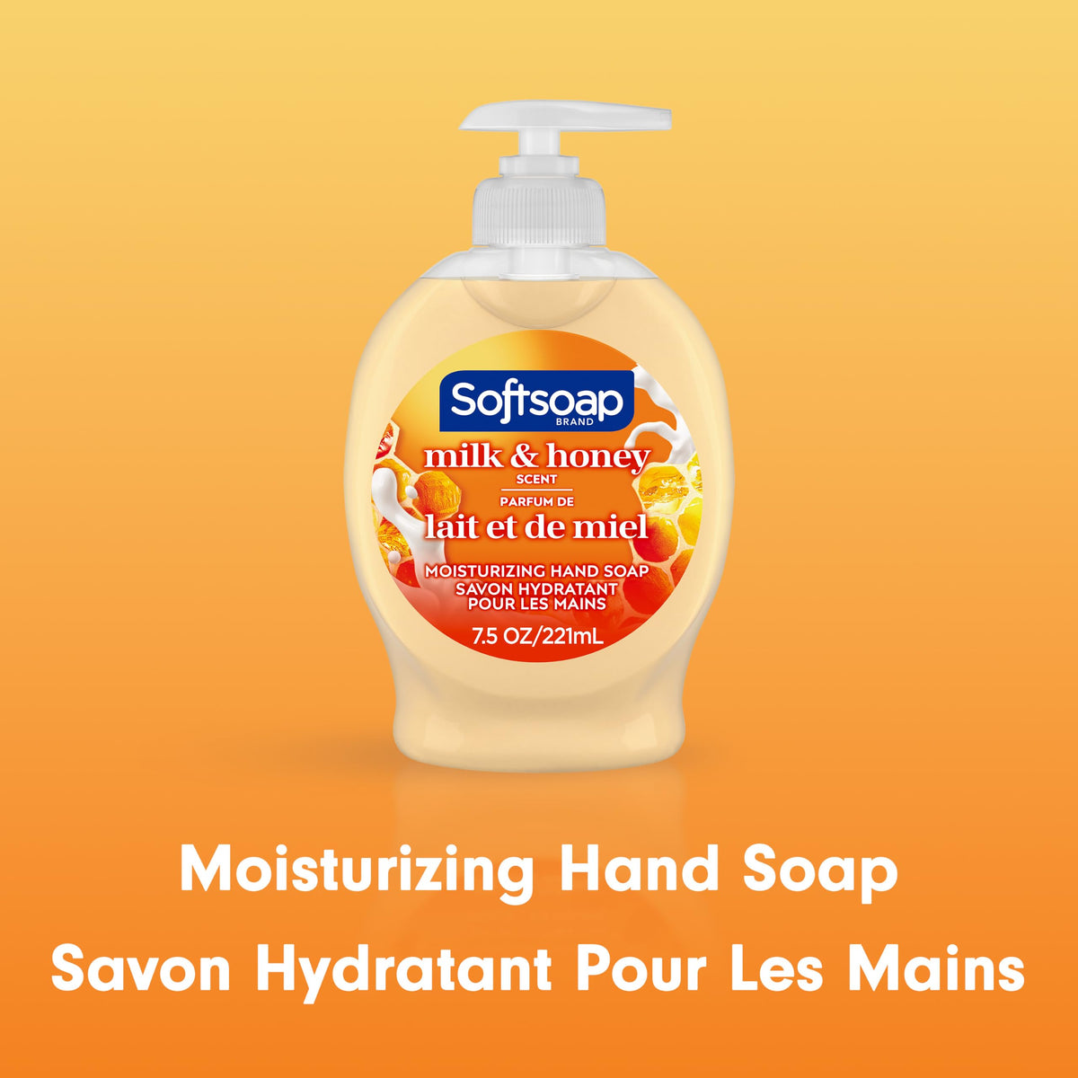 Softsoap Liquid Hand Soap, Milk and Honey, 221mL