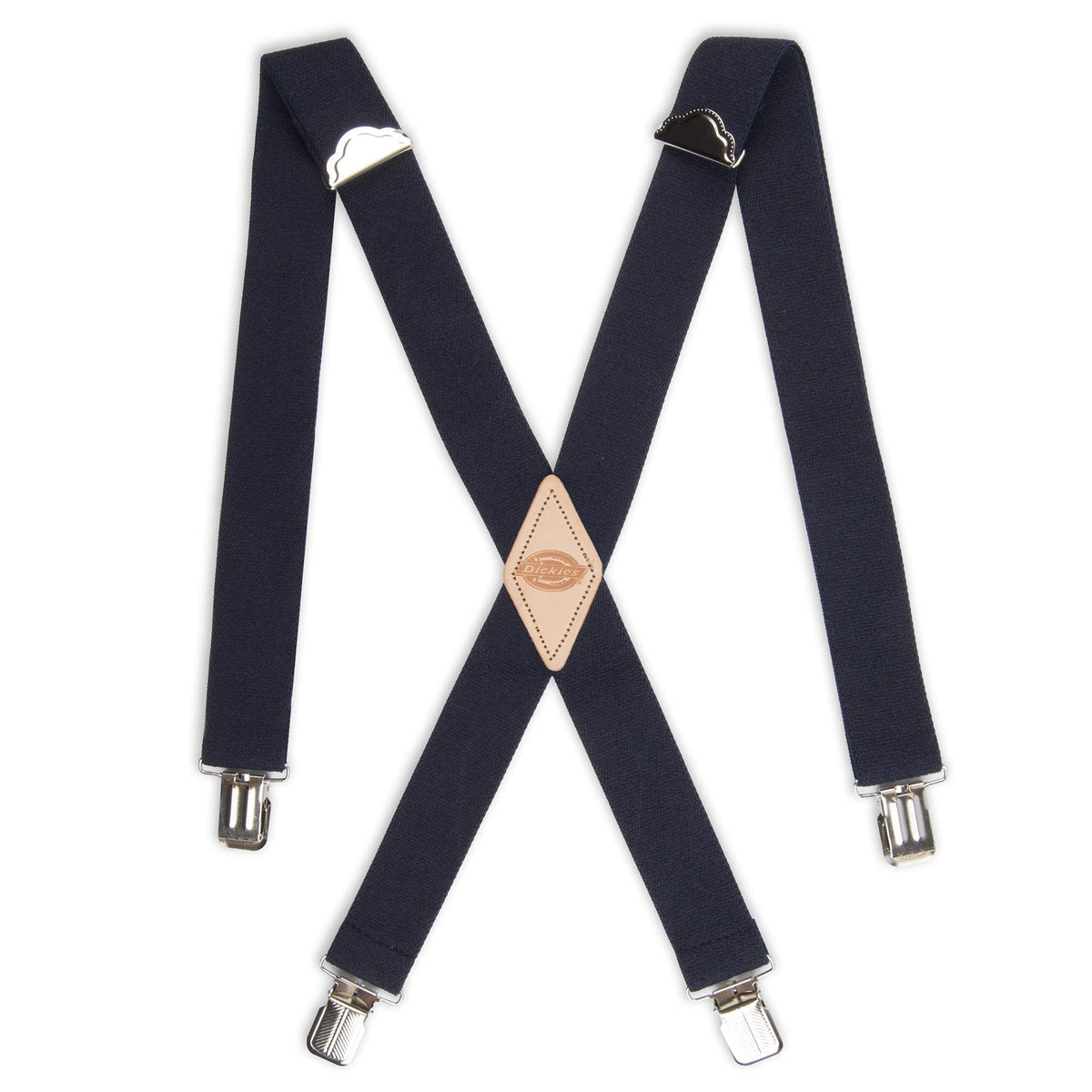 Dickies Men's 1-1/2 Solid J-Clip Suspender, Navy, One Size