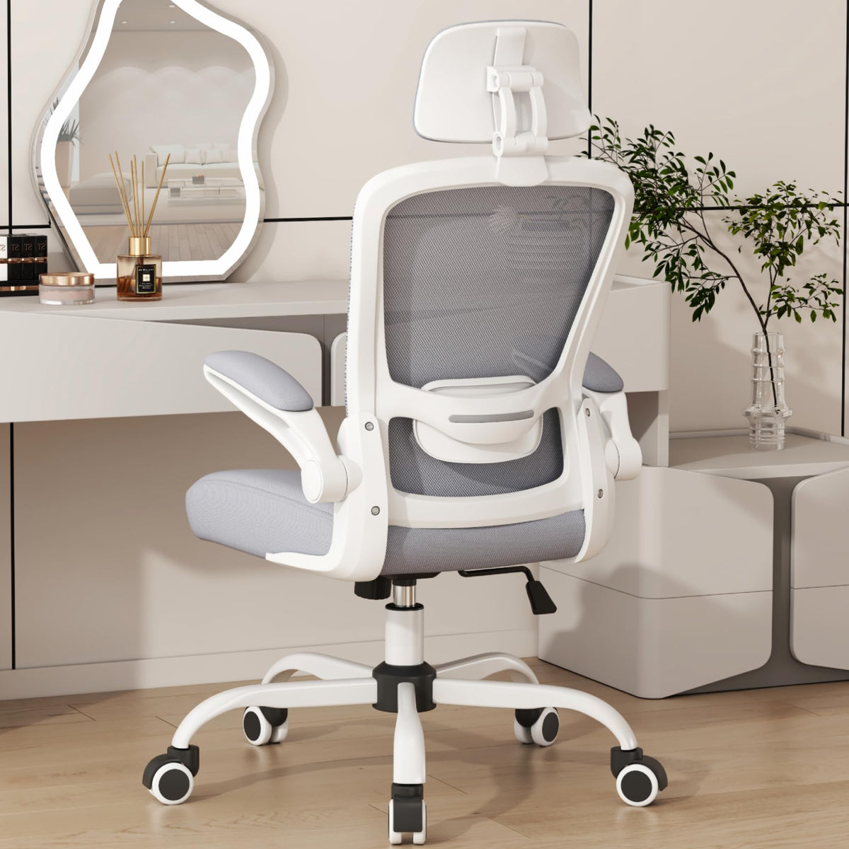 Mimoglad High Back Ergonomic Office Chair, Moon Grey