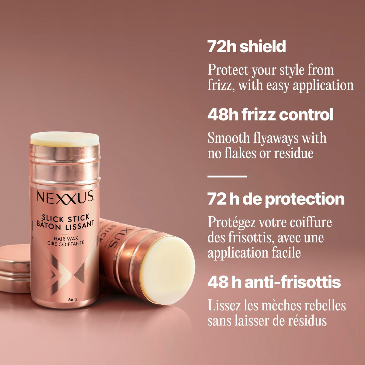 Nexxus Slick Stick Hair Wax, 66g