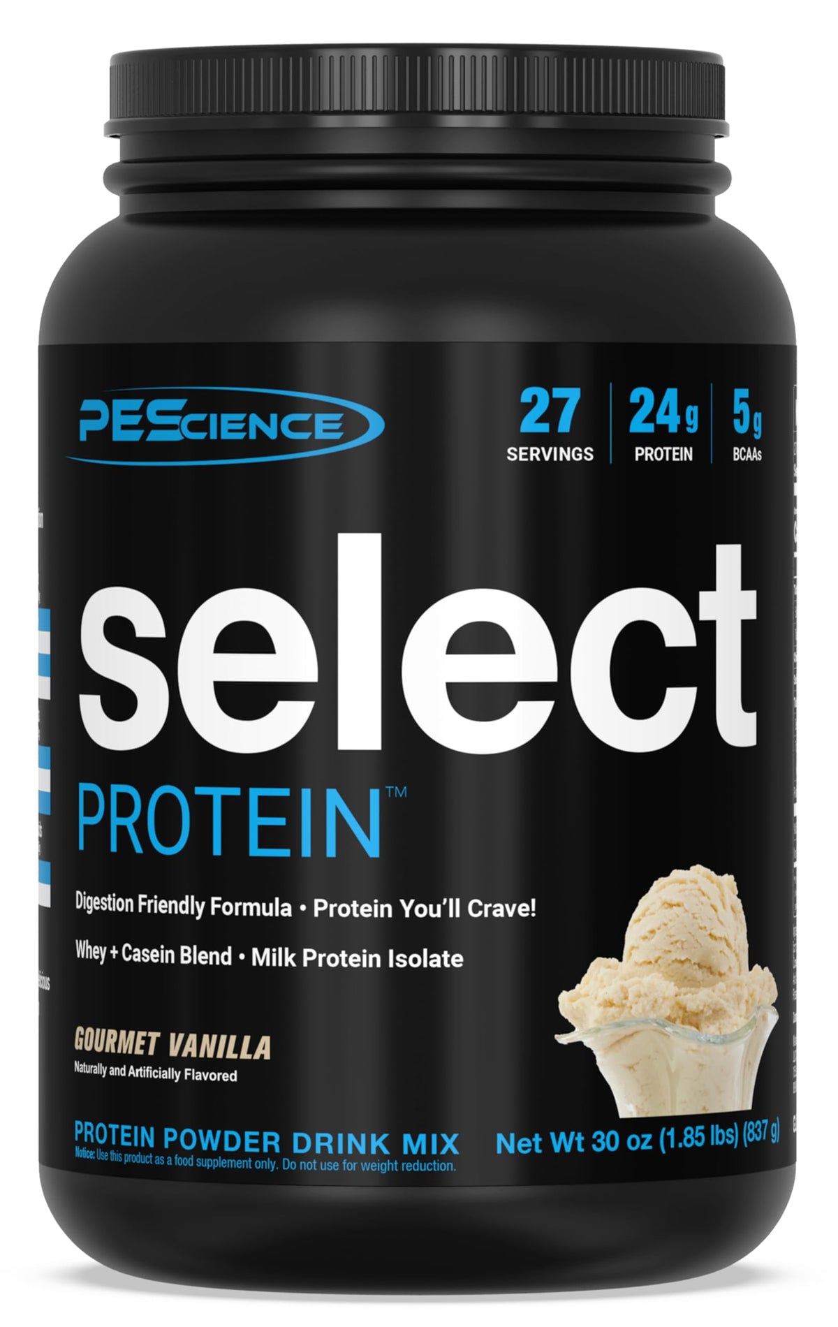 PEScience Select Protein Powder, Gourmet Vanilla, 27 Servings