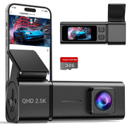 1440P Front Dash Cam with WiFi & 32 GB Card