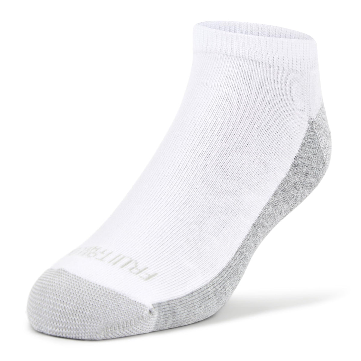 Fruit of the Loom Men's Dual Defense Socks, White/Grey, 12 Pair