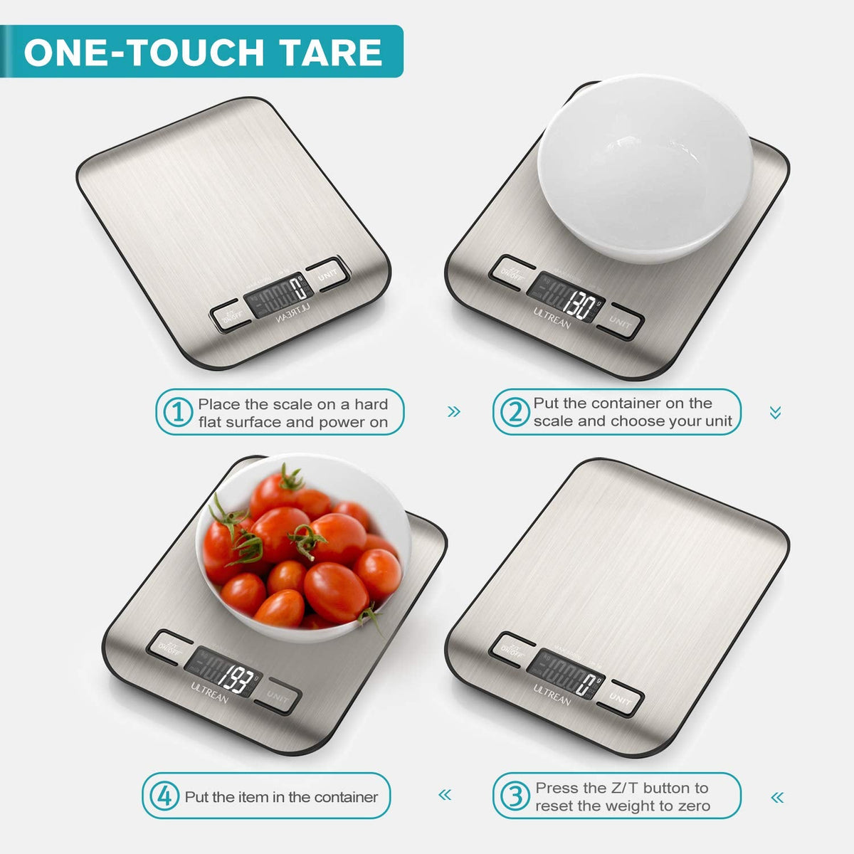 Ultrean Digital Kitchen Scale, 5 kg