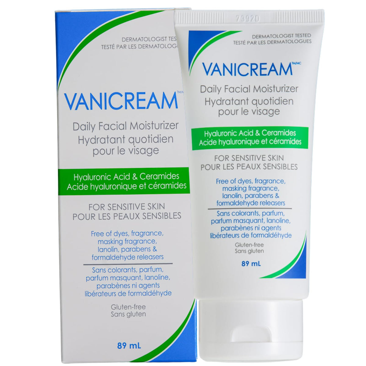 Vanicream Daily Facial Moisturizer for Sensitive Skin, 89 mL