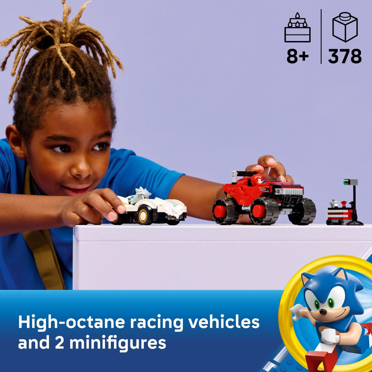 LEGO Sonic Silver's Car vs. Knuckles' Monster Truck (77118)