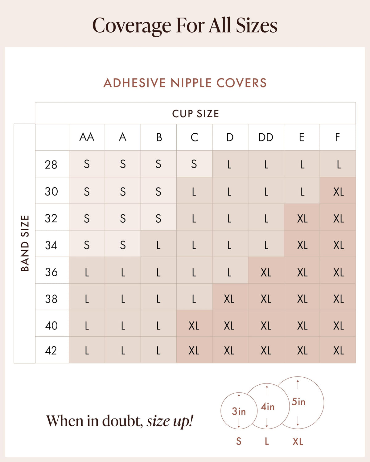 Bare Babe Reusable Silicone Nipple Covers, Crème, Small