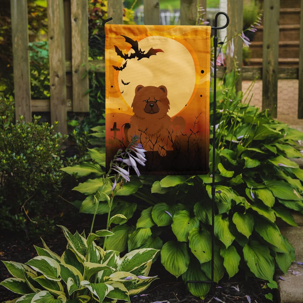 Caroline's Treasures BB4408GF Halloween Chow Chow Red Garden Size Flag