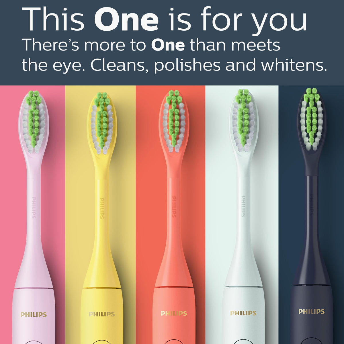 Philips One by Sonicare Battery Toothbrush, Pink, HY1100/06