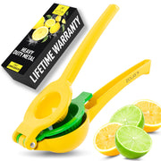 Zulay Kitchen 2 in 1 Lemon Lime Squeezer, Manual Citrus Juicer