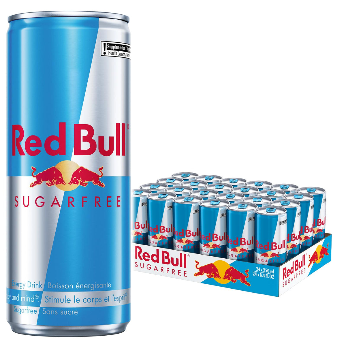 Red Bull Sugar Free Energy Drink, 250 millilitre, Pack of 24