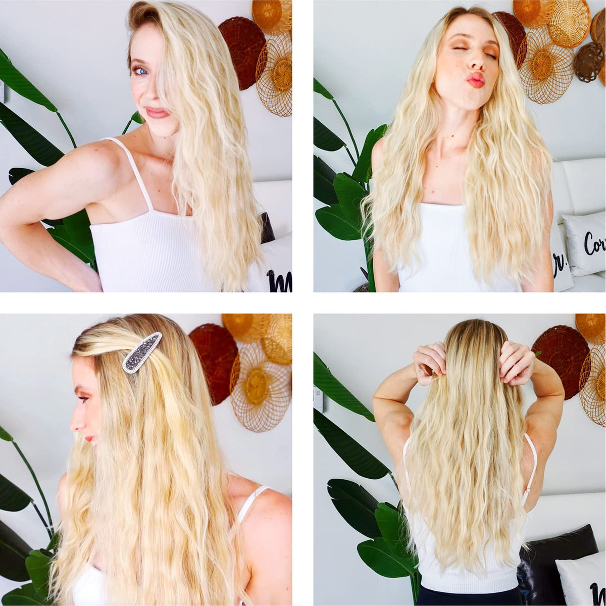 TOP4EVER 25 mm Ceramic 3 Barrel Curling Iron Hair Waver