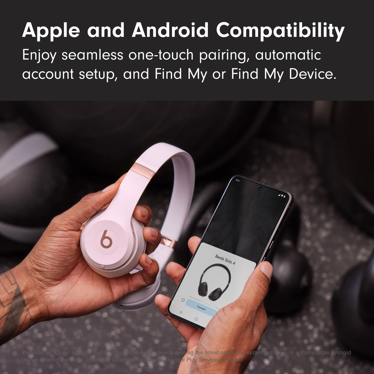 Beats Solo 4 Wireless On-Ear Headphones, Cloud Pink