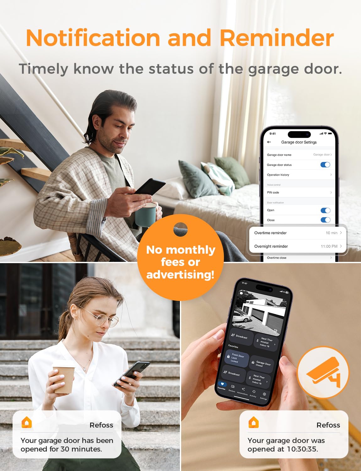 Refoss Smart Wi-Fi Garage Door Opener, Apple HomeKit