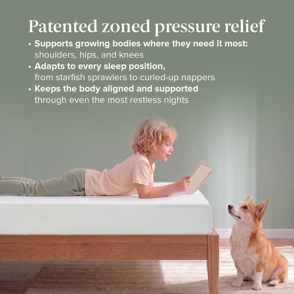 Zinus 6 Inch Green Tea Memory Foam Mattress, Twin