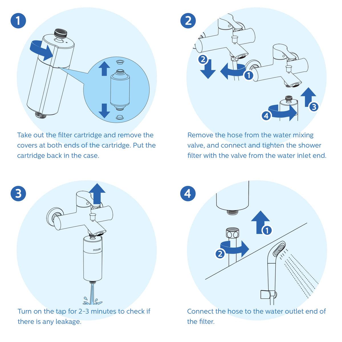 Philips Shower Filter Replacement Cartridge AWP175/37