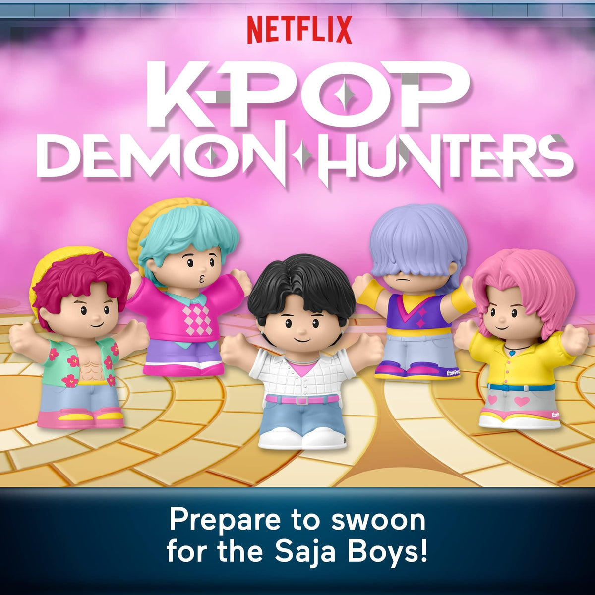 Little People Collector Kpop Demon Hunters Saja Boys Set, 5 Figures