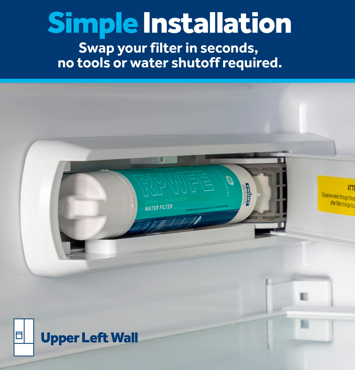 GE RPWFE Refrigerator Water Filter, WG03F04947