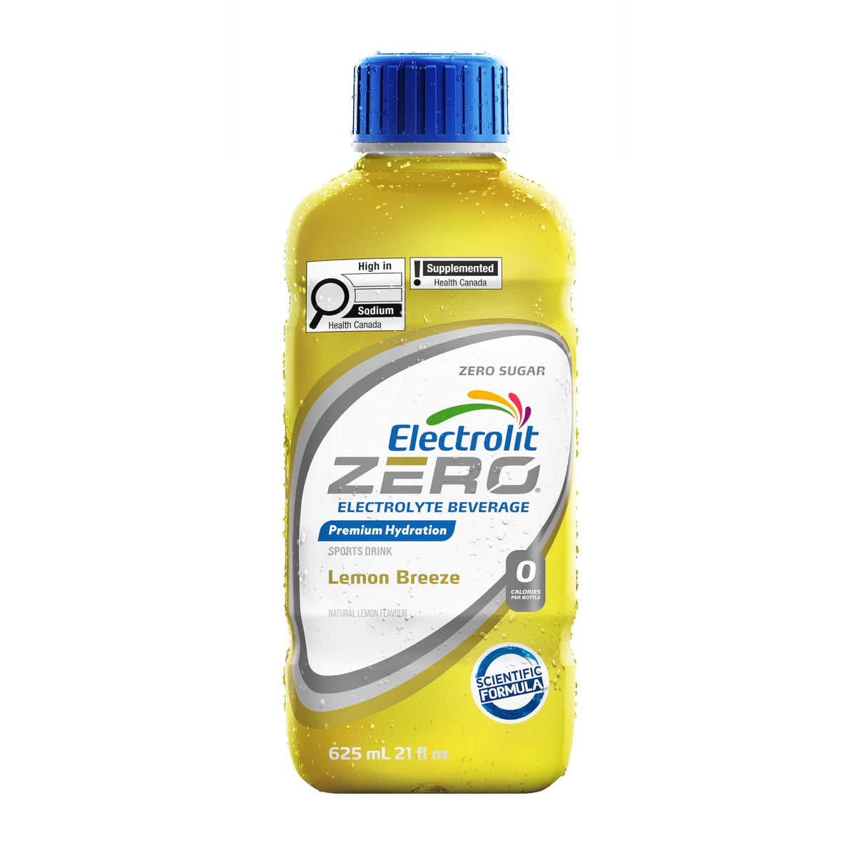 Electrolit Zero Hydration Drink, Lemon Breeze, 625ml, 12 Pack