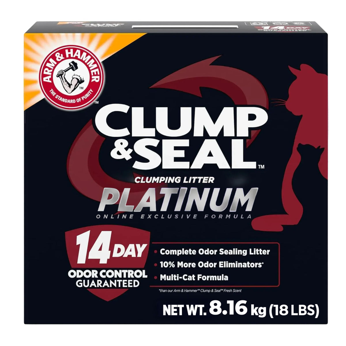 Arm & Hammer Platinum Clump & Seal Multi-Cat Litter, 8.16 kg