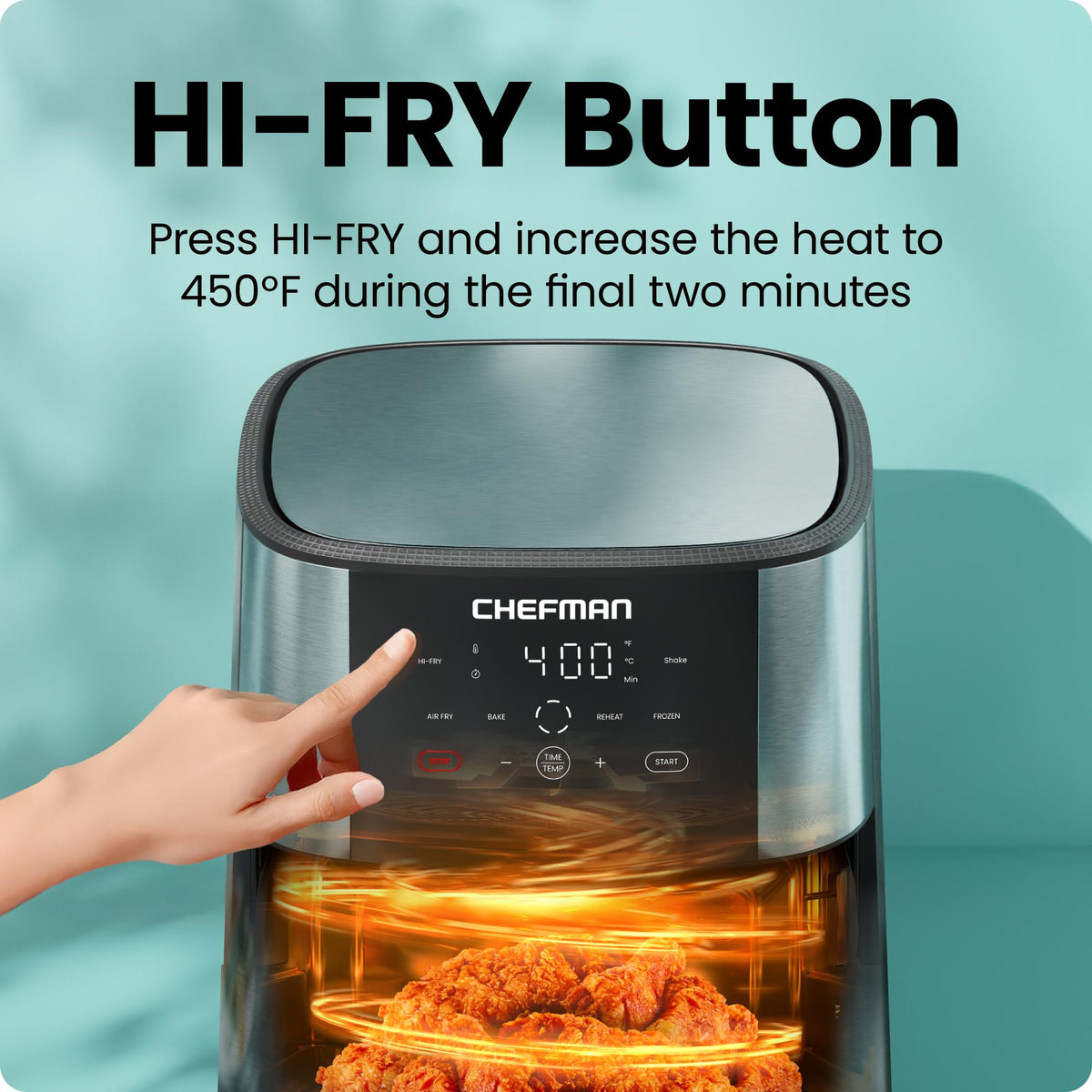 Chefman TurboFry Touch Air Fryer, XL 8-Qt (7.5 L)