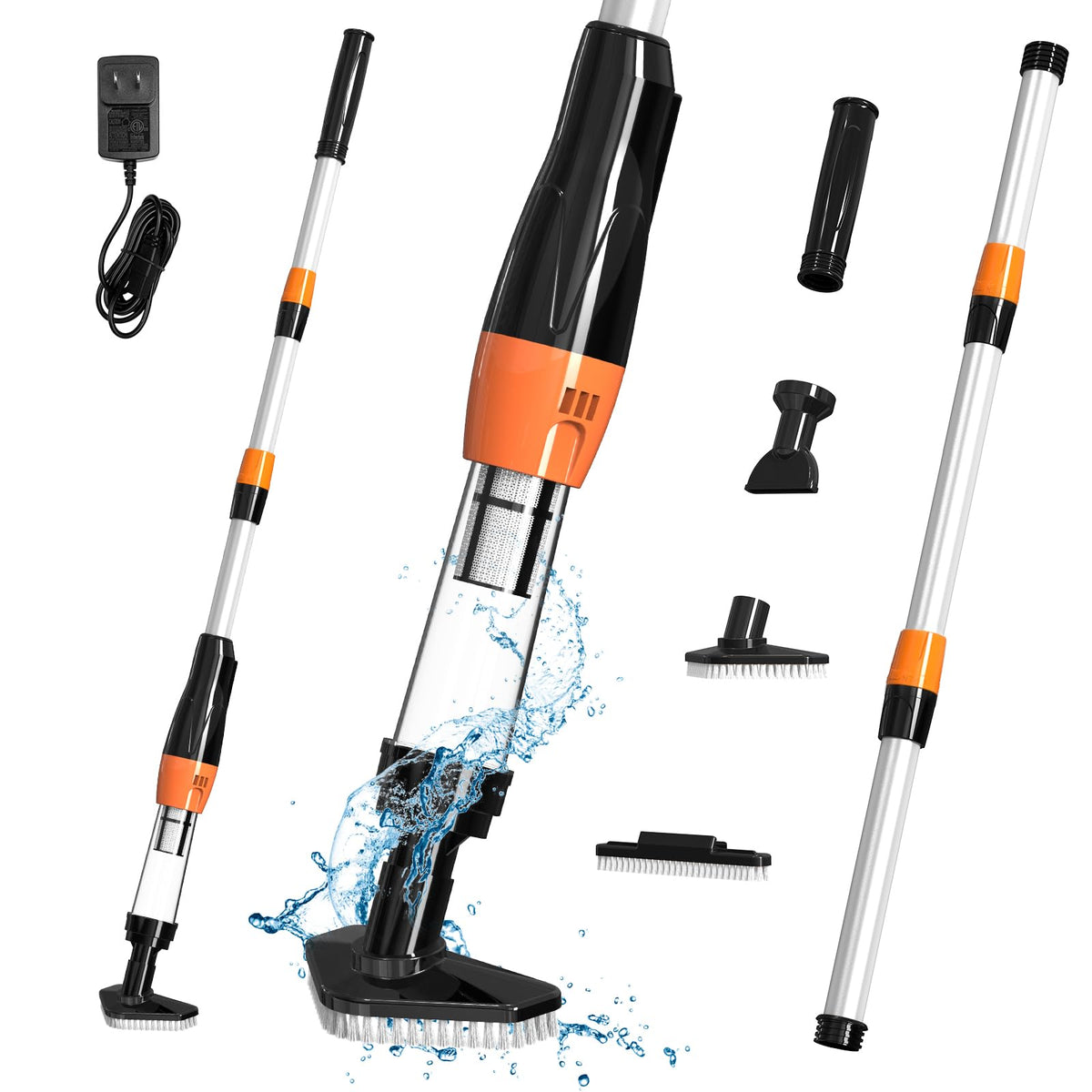 3-in-1 Cordless Rechargeable Handheld Pool Vacuum