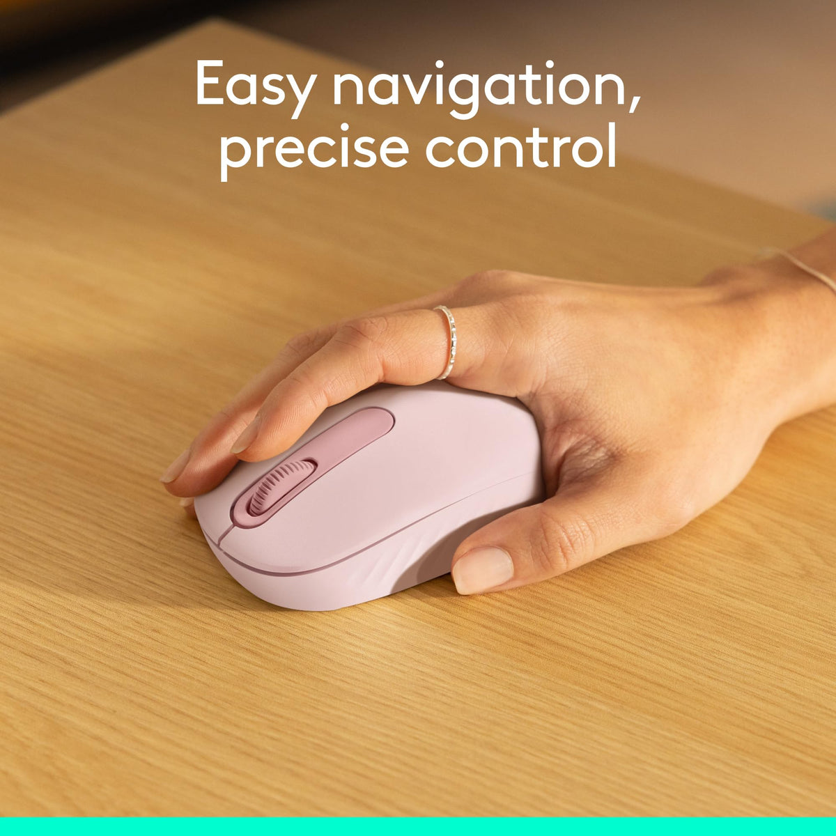 Logitech M196 Bluetooth Wireless Mouse, Rose