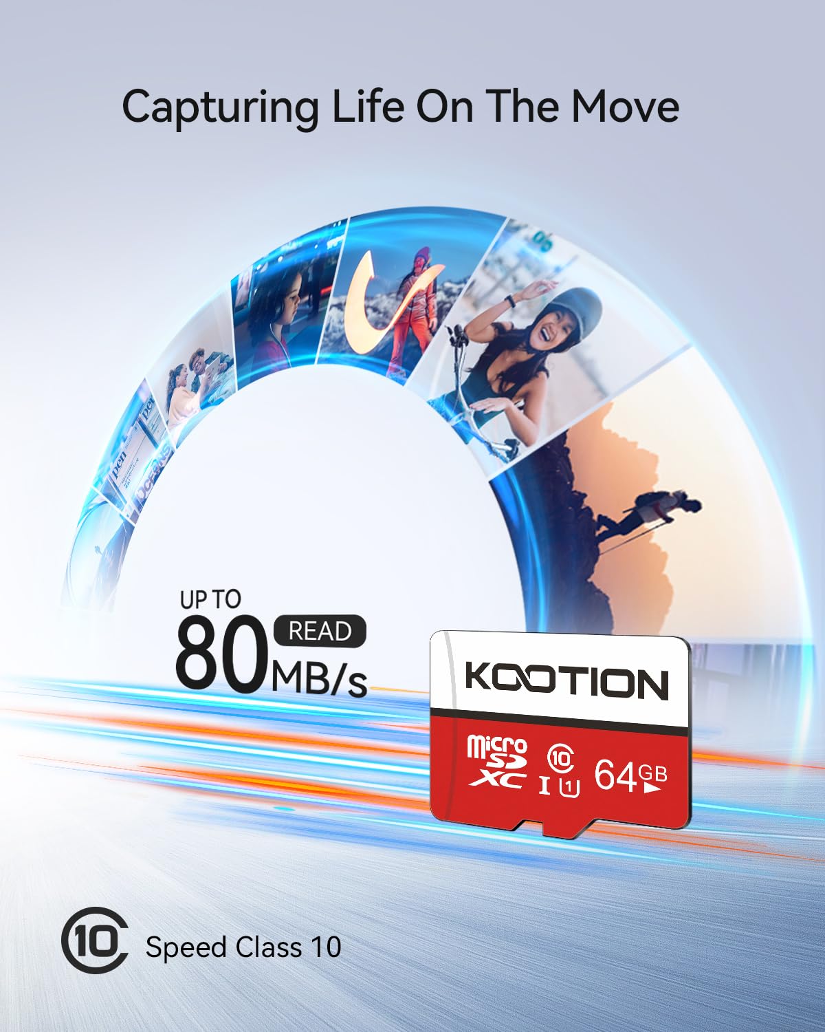 Micro SD Card 64GB Class 10, 2-Pack