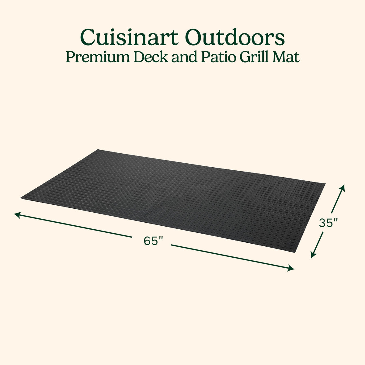 Cuisinart Premium Deck and Grill Mat, 65" x 36", CGMT-300C