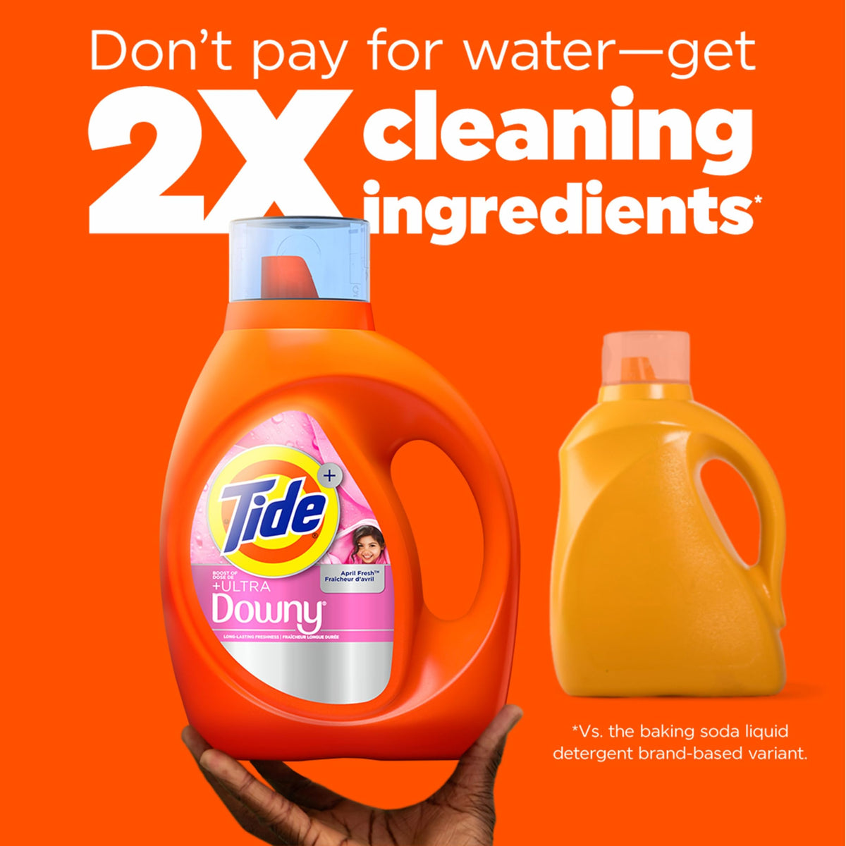 Tide Plus Boost of Ultra Downy Liquid Detergent, April Fresh, 3.4L
