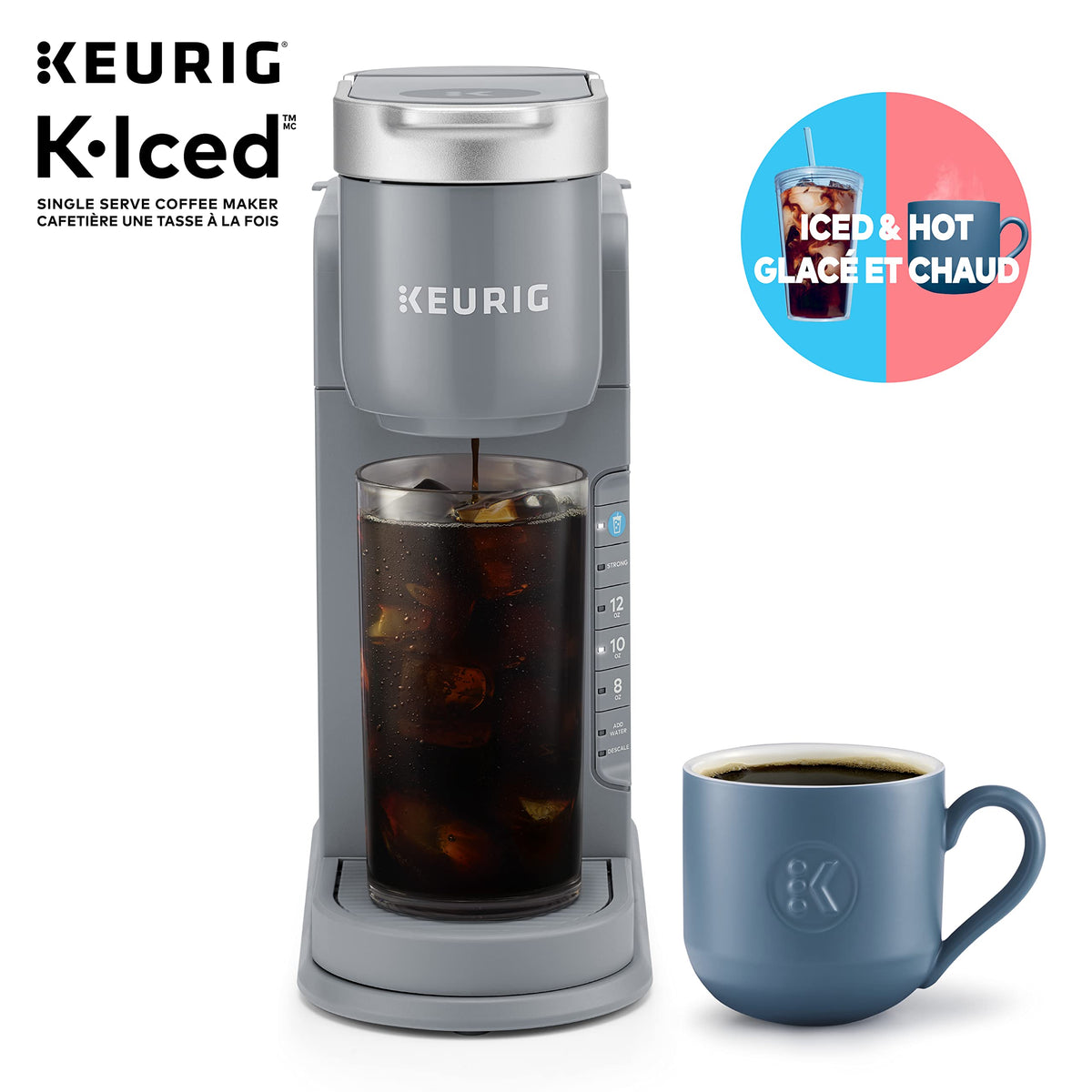 Keurig K-Iced Single Serve Coffee Maker, Grey