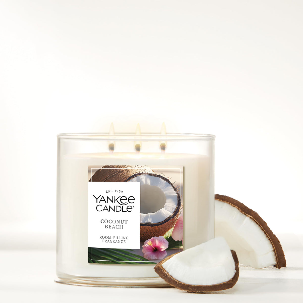 Yankee Candle 3 Wick Candle Jar, Coconut Beach