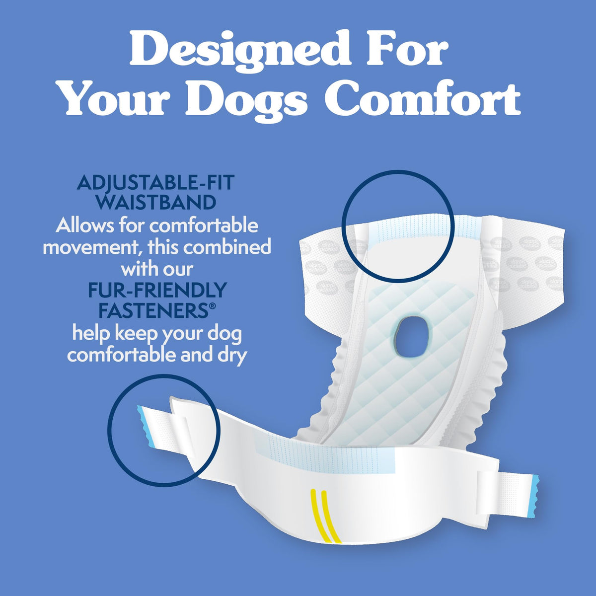 Simple Solution True Fit Female Dog Diapers, Large, 30 Count