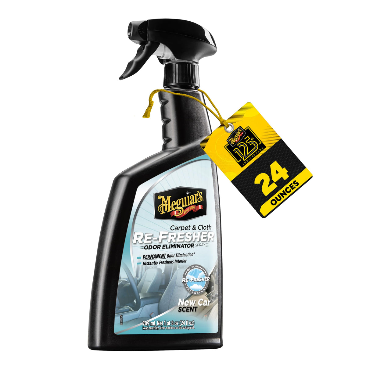 Meguiar's Carpet & Cloth Re-Fresher Odor Eliminator Spray, 24 Oz