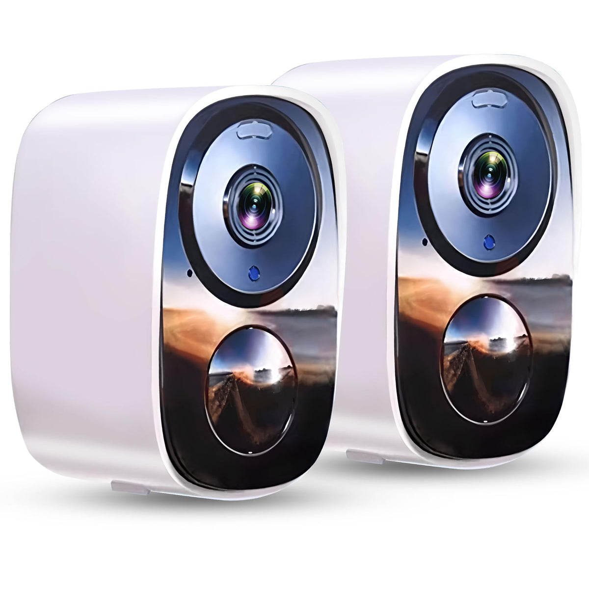 HITELLARCAM Wireless Outdoor Security Camera, 2-Pack