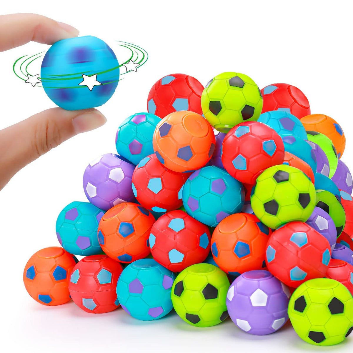 Mini Soccer Fidget Toys for Kids, 40 Pieces