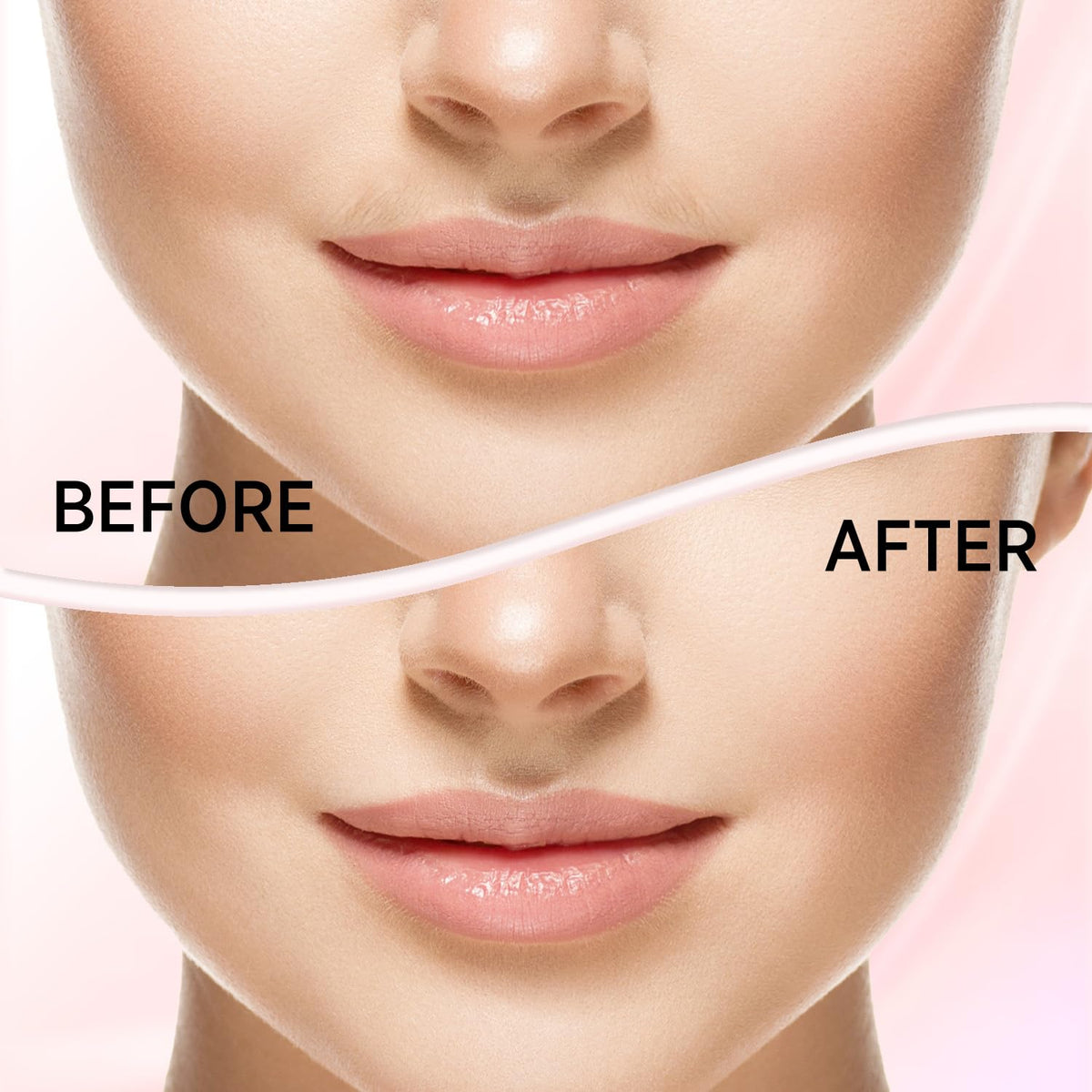 Kradaa Electric Face Razor for Women with LED Light, Rose Gold