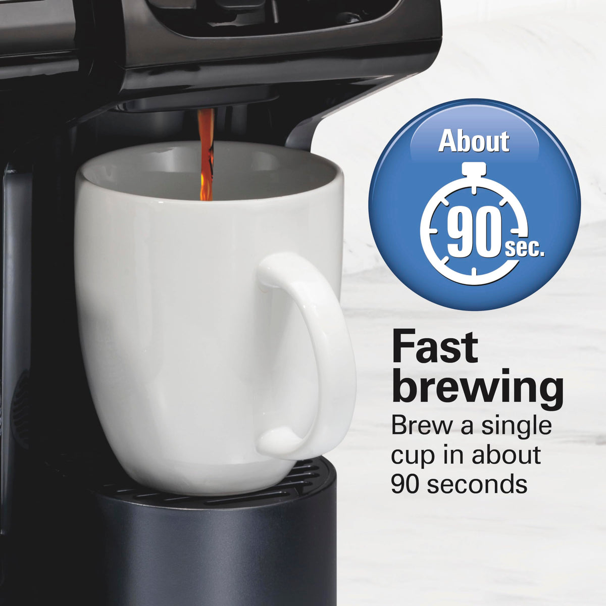 Hamilton Beach FlexBrew Trio 3-Way Coffee Maker, 49902C, Black