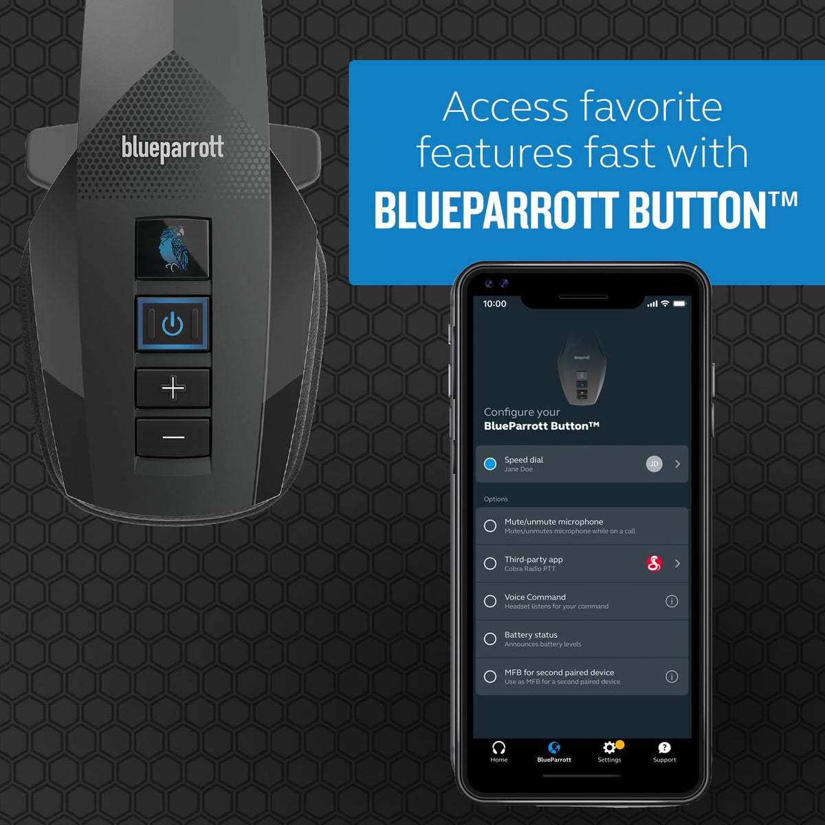 BlueParrott B350-XT Noise Cancelling Bluetooth Headset