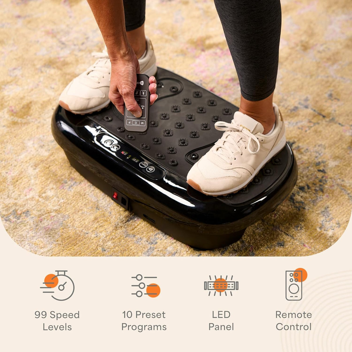 Lifepro HexaplateLite Vibration Plate Exercise Machine, Small