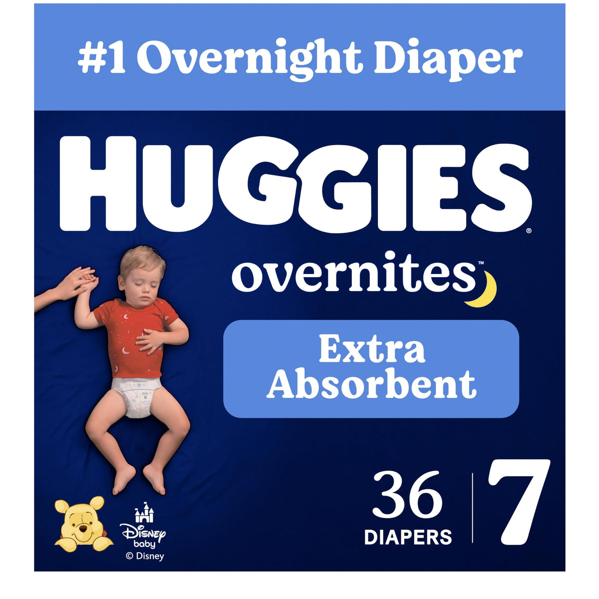 Huggies Overnites Overnight Diapers, Size 7, 36 Count