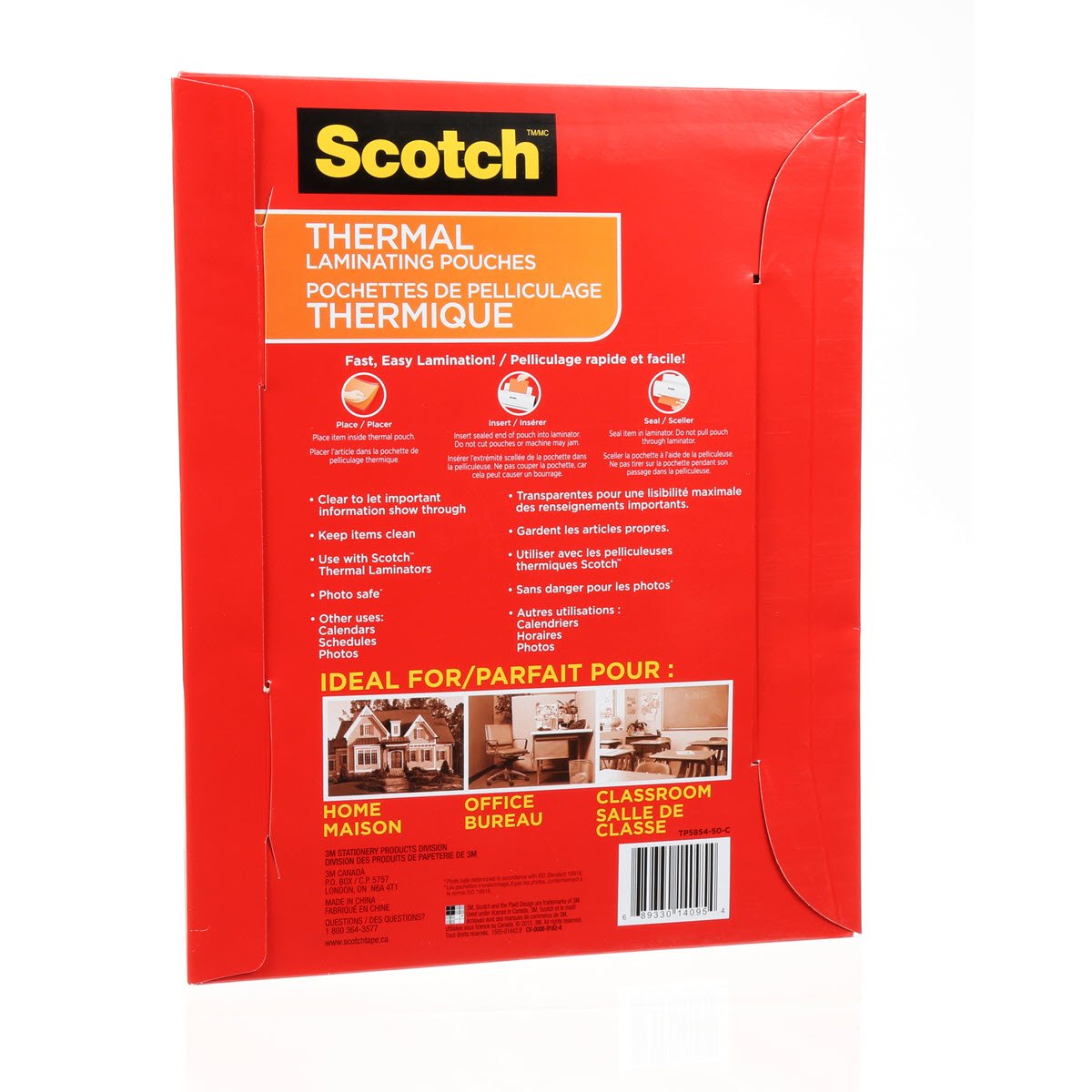 Scotch Thermal Laminating Pouches, 8.97 x 11.45 in, 5-Mil, 50 Pouches